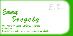 emma dregely business card